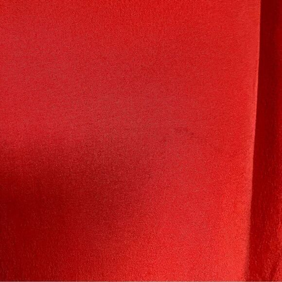 Silk straight orange vintage skirt. - Picture 8 of 8